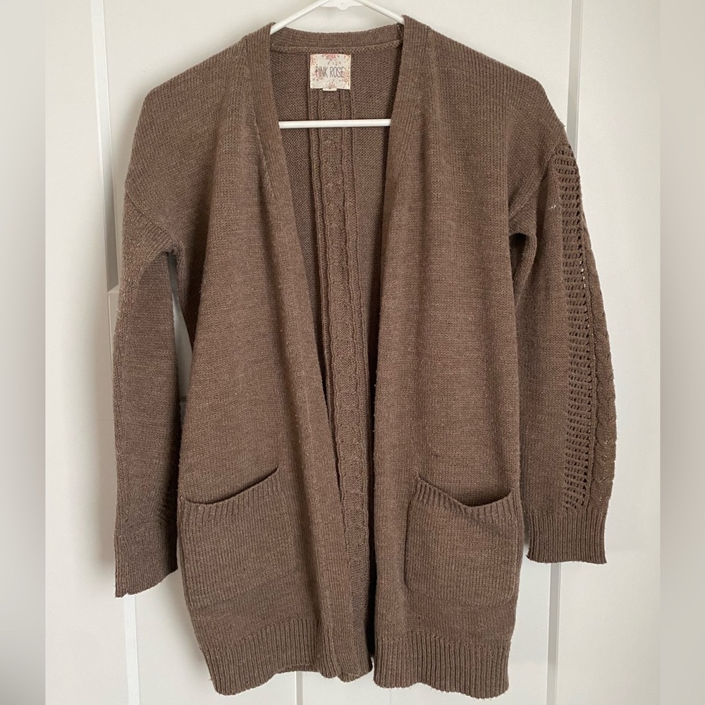 Brown cardigan